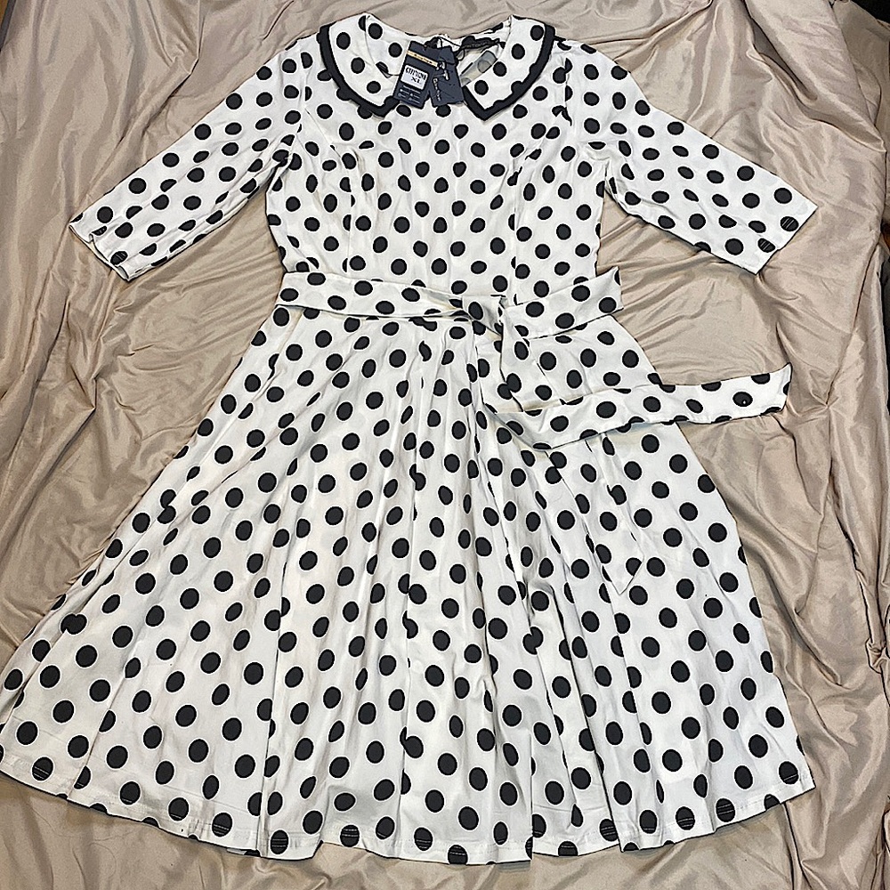 Gown Town | Vintage 1950s Swing Dress | XL